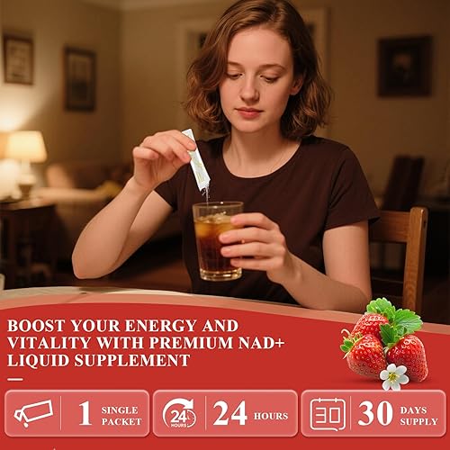 Miniatura 6 de Suplemento NAD de 1000 mg líquido Nicotinamida Riboside Resveratrol Liposomal NAD Boost Suplemento líquido con NMN y PQQ Booster Energy Cellular