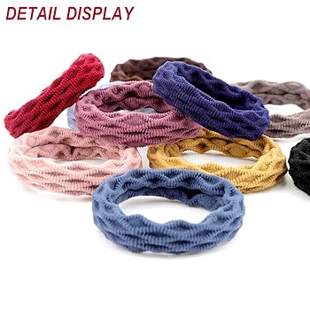 小物 READYMADE Hair Tie Amazon.com : WILLBOND 60 Pieces Seamless Hair Ties, Cotton