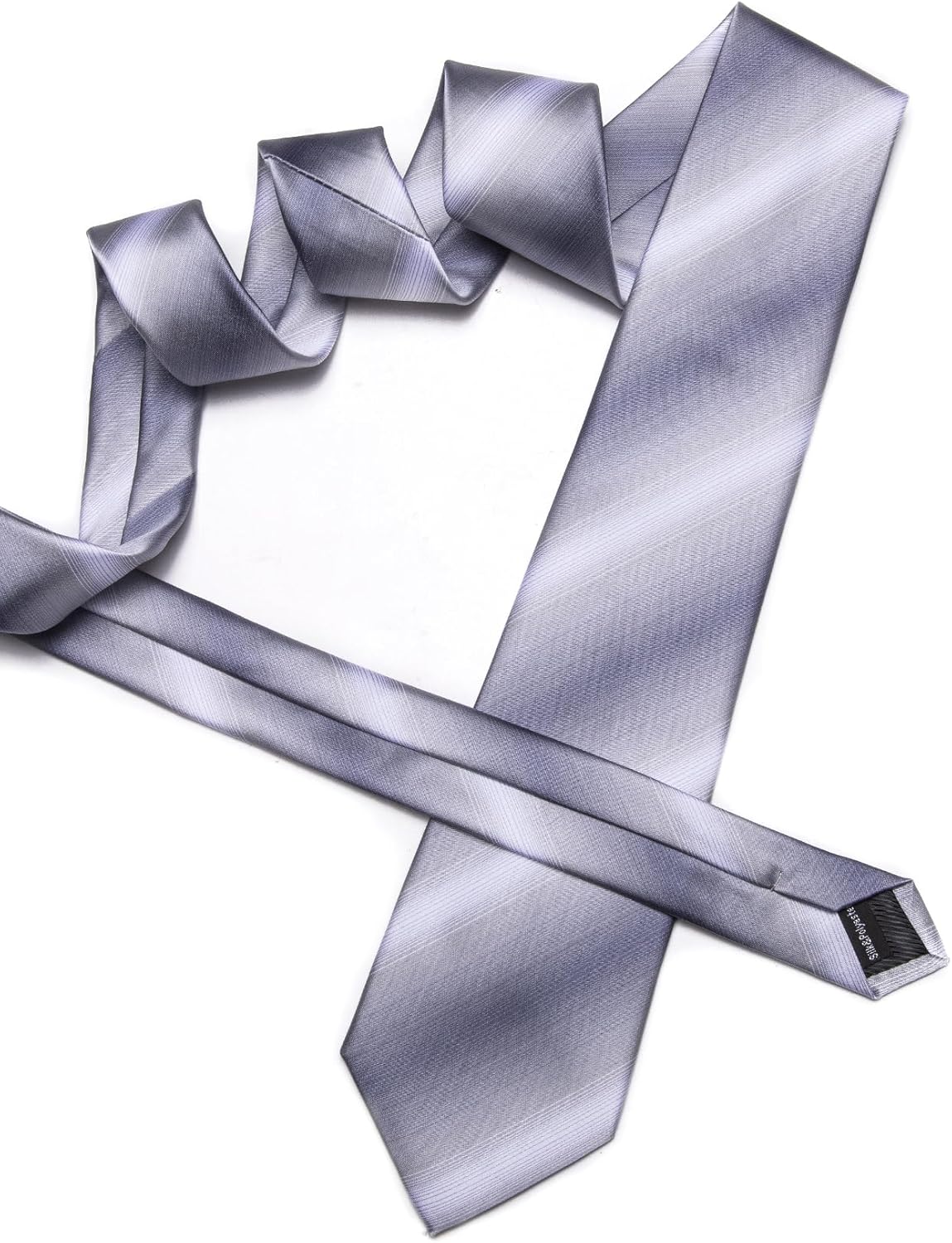 Barry.Wang Man Tie Sets Silk Solid Ties for Men Necktie Clip 4PCS Designer Handkerchief Cufflinks Wedding Business - Image 8