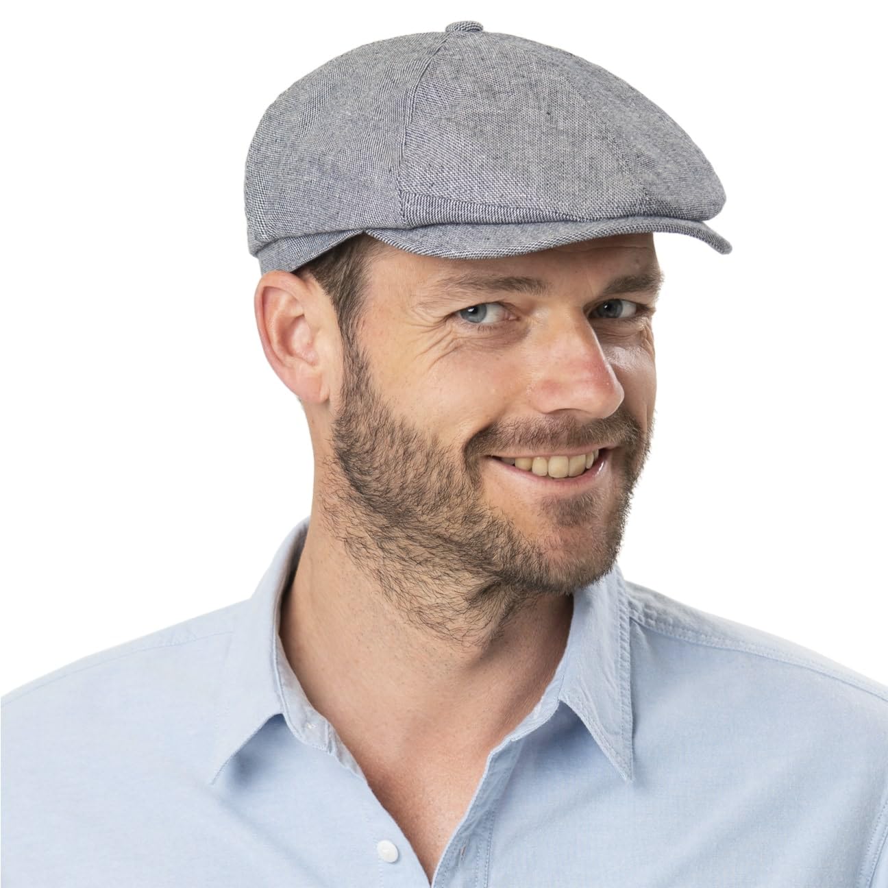 Barts Melange Jamaica Flatcap Schirmmütze Schiebermütze Leinencap Baumwollcap Herren - mit Schirm, Futter, Futter Sommer Frühling-Sommer