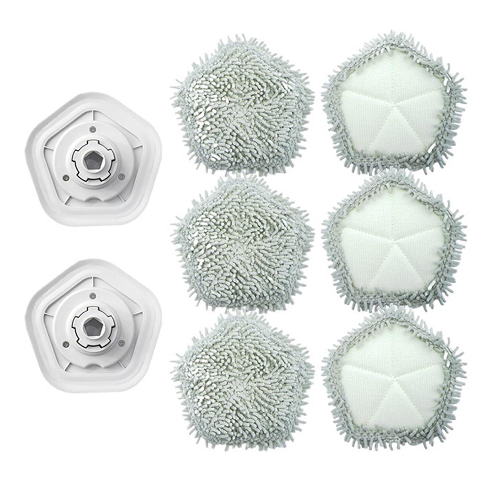 HIZON Mop Pad Rags，Compatible For XiaoMi ，Compatible For Dreame，Self-Cleaning Robot Vacuum And Mop Accessories Vacuum Cleaner Mop ClothSpare Parts(H)