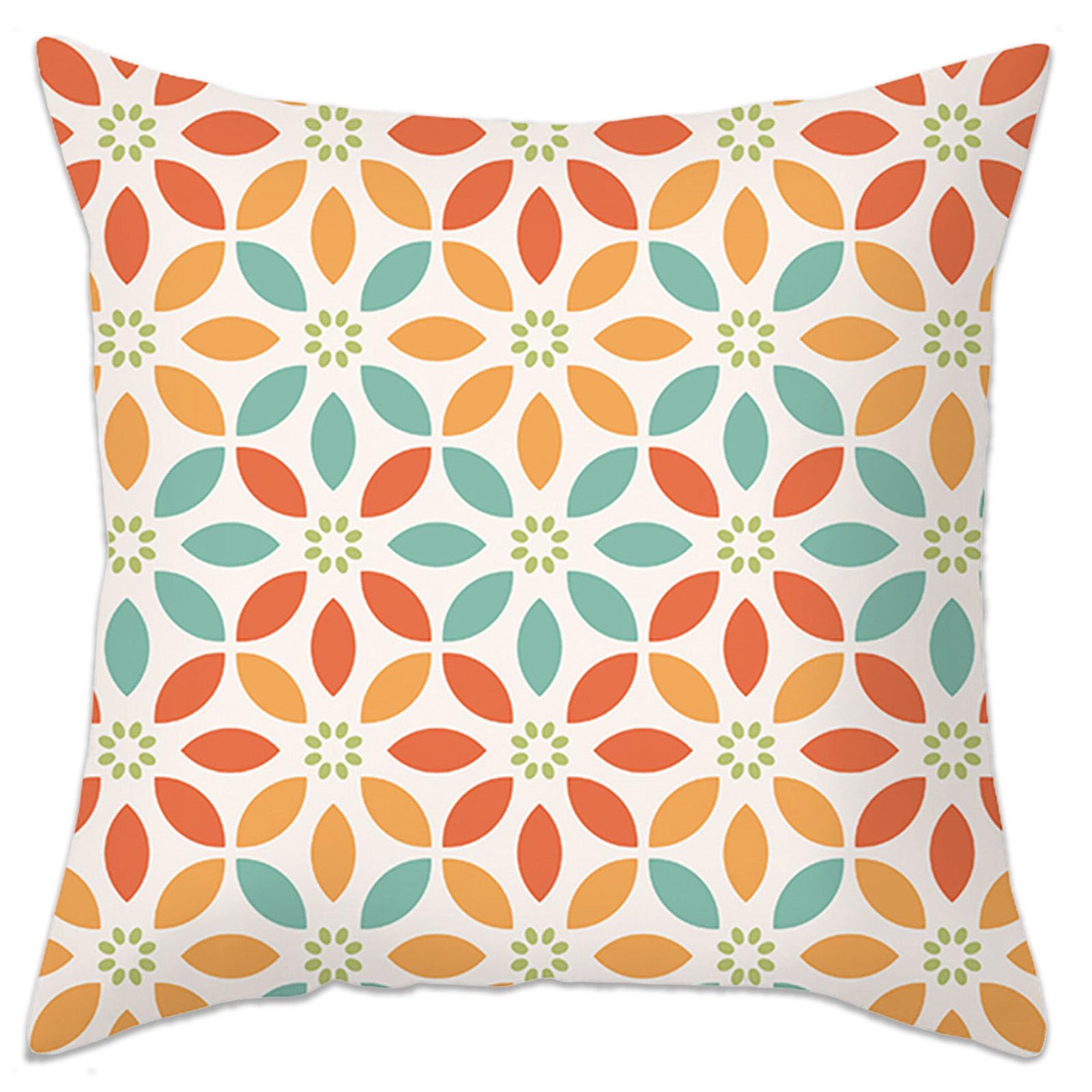 Betadistor Set of 4 Cushion Covers 45cm x 45cm Modern Floret Decorative Throw Pillow Cases Living Room Bedroom Sofa Garden Home Decor Square Cushion Covers 18x18 Inches - Image 2