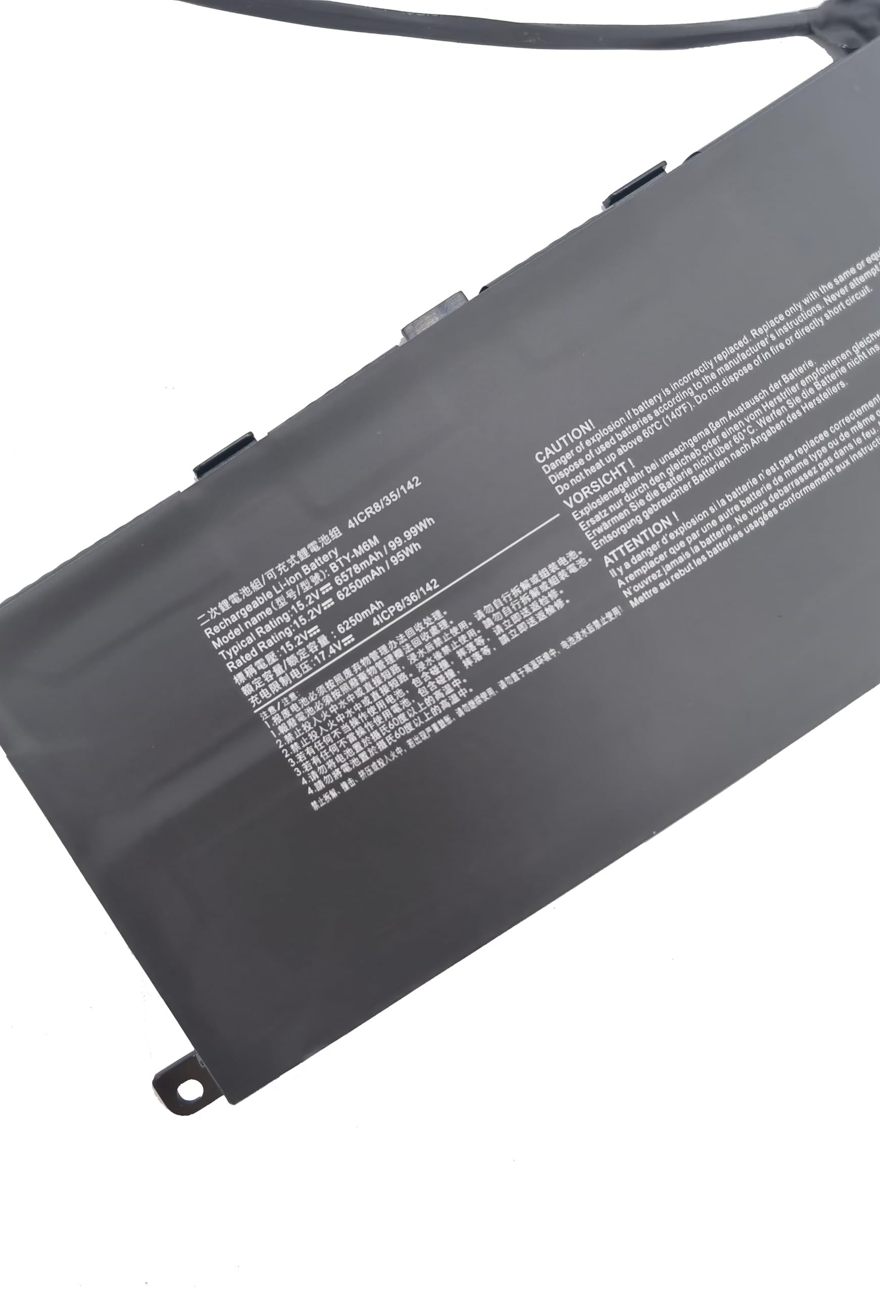 MSI GS66 Stealth 10UG バッテリー Amazon.com: YXKC BTY-M6M Laptop Battery Replacement for MSI GS66