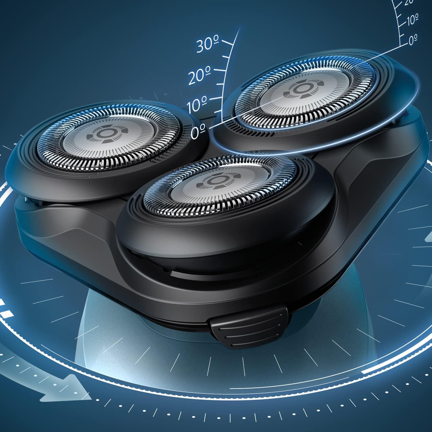 Philips Series 5000 Elektrischer Rasierer für Herren, Nass- und Trockenrasierer, Leistungsstarke & sanfte Rasur, SteelPrecision-Schersystem, flexible 360° Scherköpfe, 60 Min. Laufzeit (S5466/18)