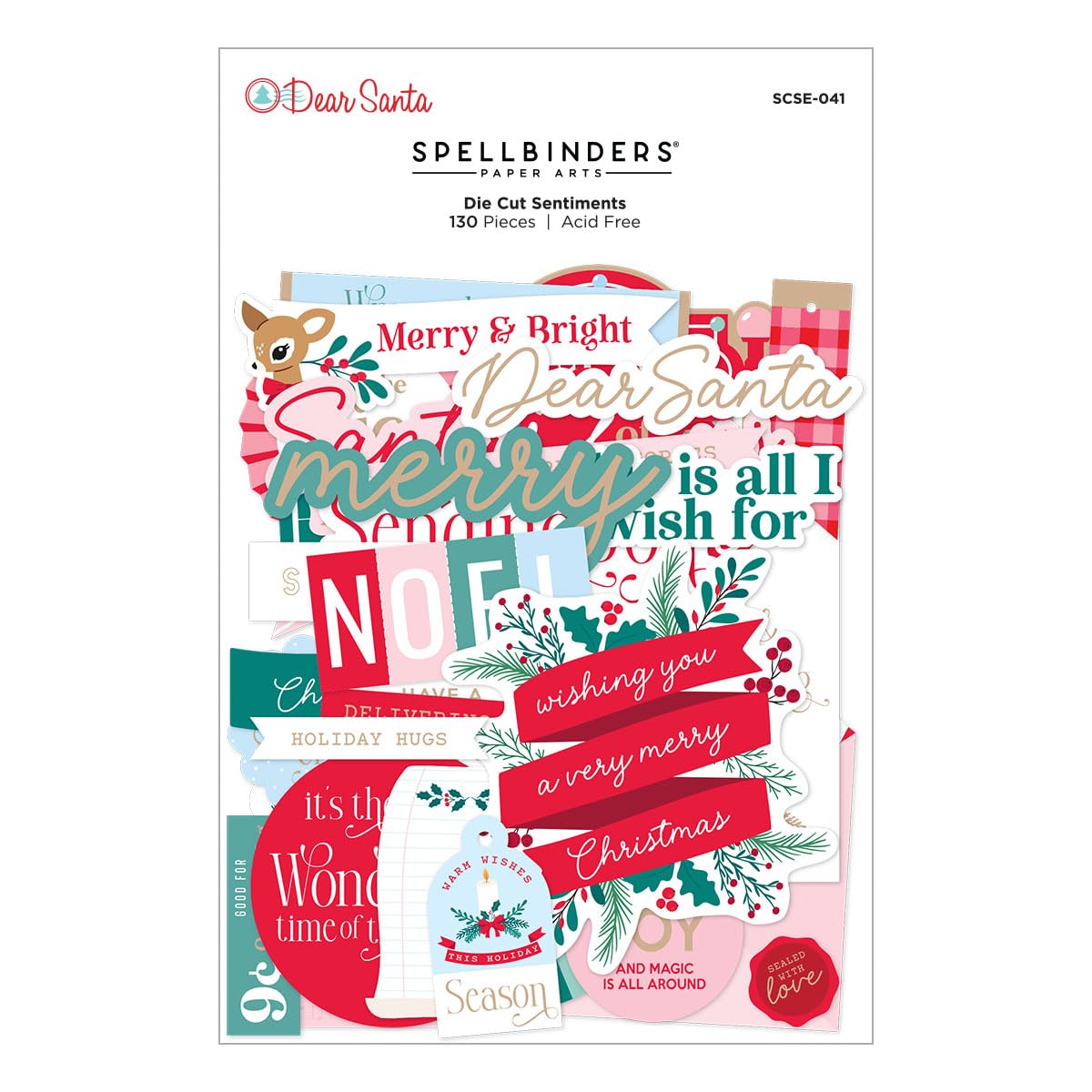 Dear Santa Die Cut Sentiments