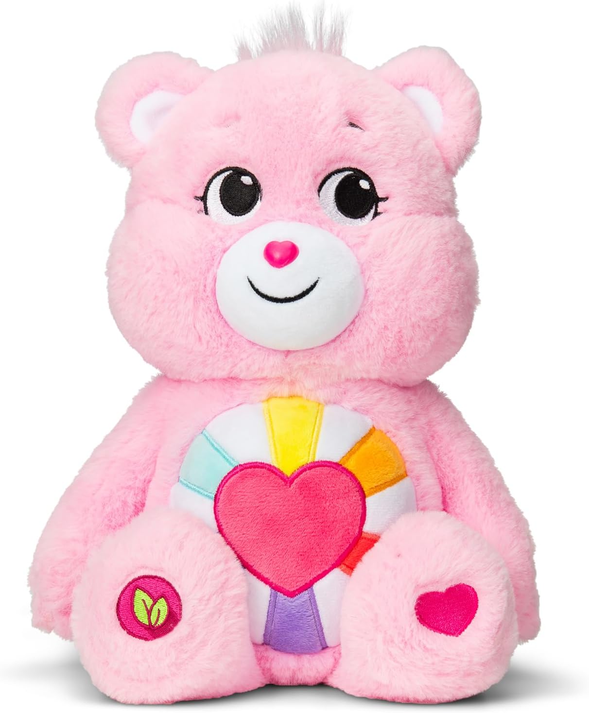 Care Bears 14" Hopeful Heart Bear Plushie - Medium Size - Pink Plush for Ages 4+ – Perfect Stuffed Animal Holiday, Birthday Gift, Super Soft and Cuddly – Gift for Girls and Boys, Collectors