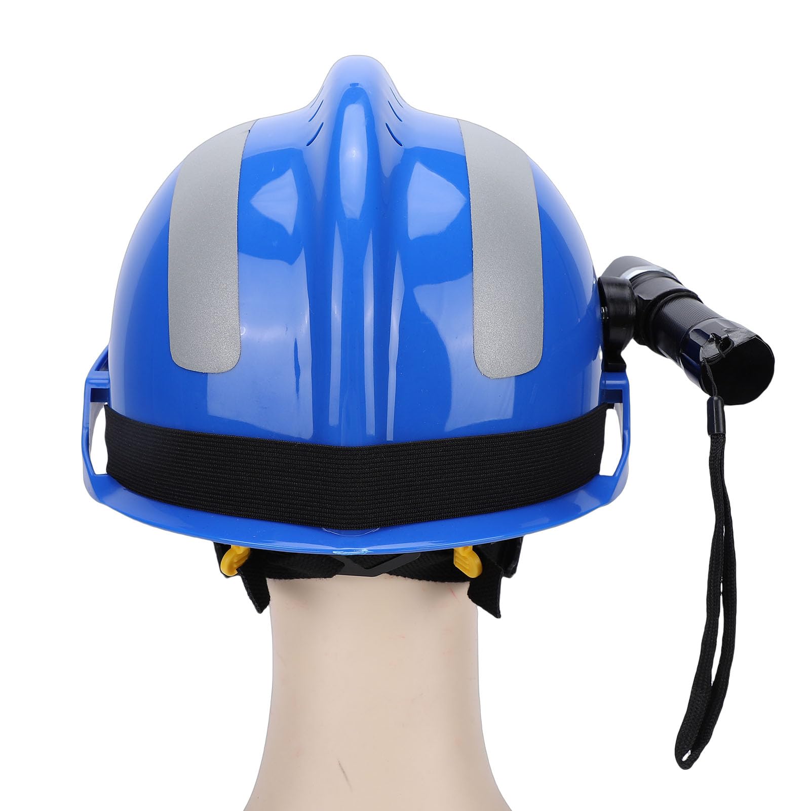 Casco de Seguridad, Cascos con Faro, Tira Reflectante, Casco Emergencia Protector Rescate para Construcción, Trabajo Industrial Al Aire Libre Silvicultura Escalada en Hielo