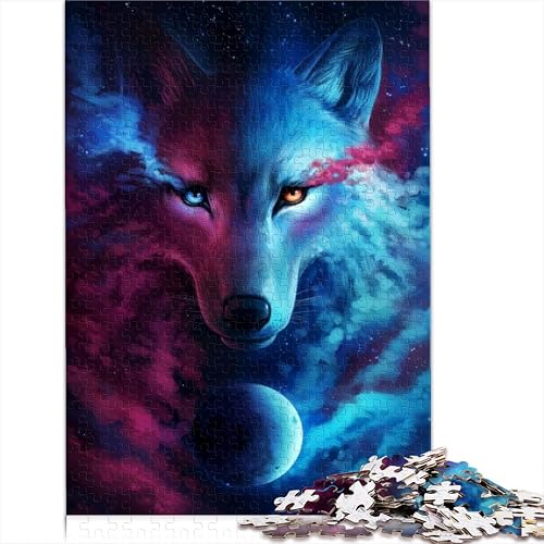 Rompecabezas para Adultos Rompecabezas Lobo Nebulosa 1000 Piezas para Adultos Rompecabezas Madera Adecuado…
