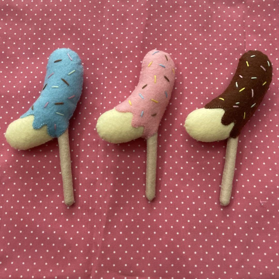 Amazon.co.jp: フェルトおままごとお祭りフードチョコバナナ