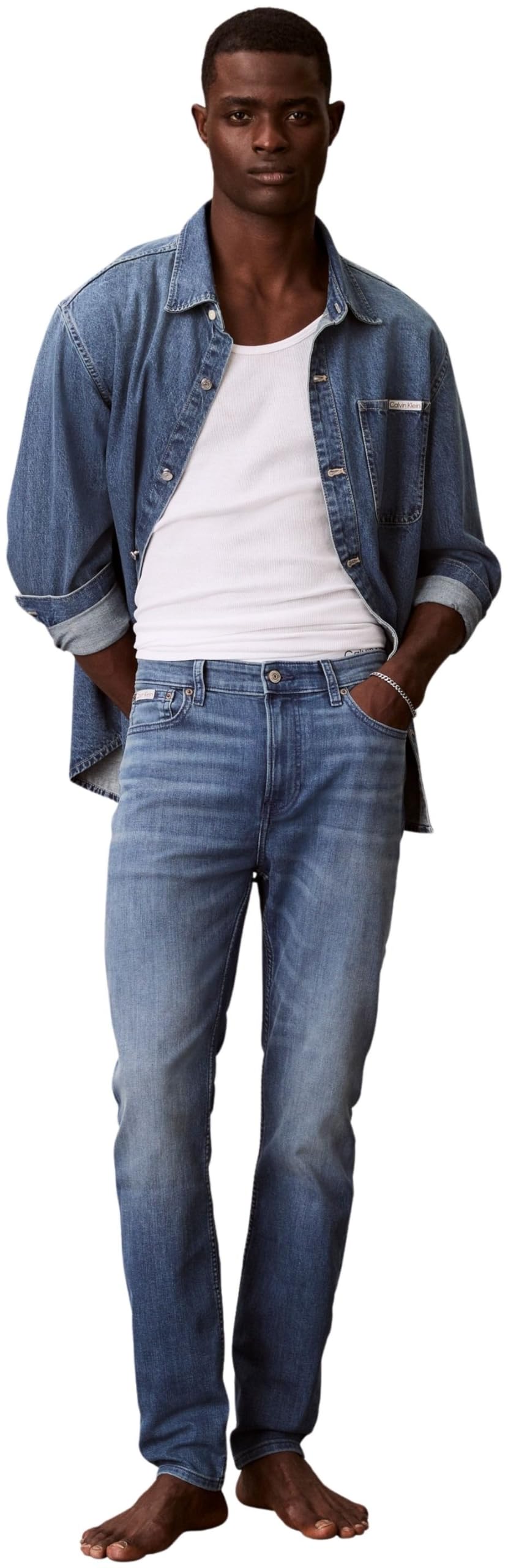 Calvin Klein - Slim Taper Embers Jean Lv04re781g, Jeans Unisex - Adulto