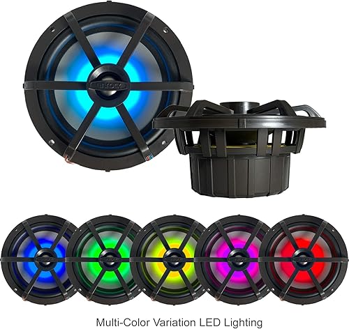 Miniatura 4 de JVC Receptor de medios digitales con sintonizador AM/FM/WB y LCD de 2.7 pulgadas con control remoto con cable, 4 altavoces de audio de barco blanco