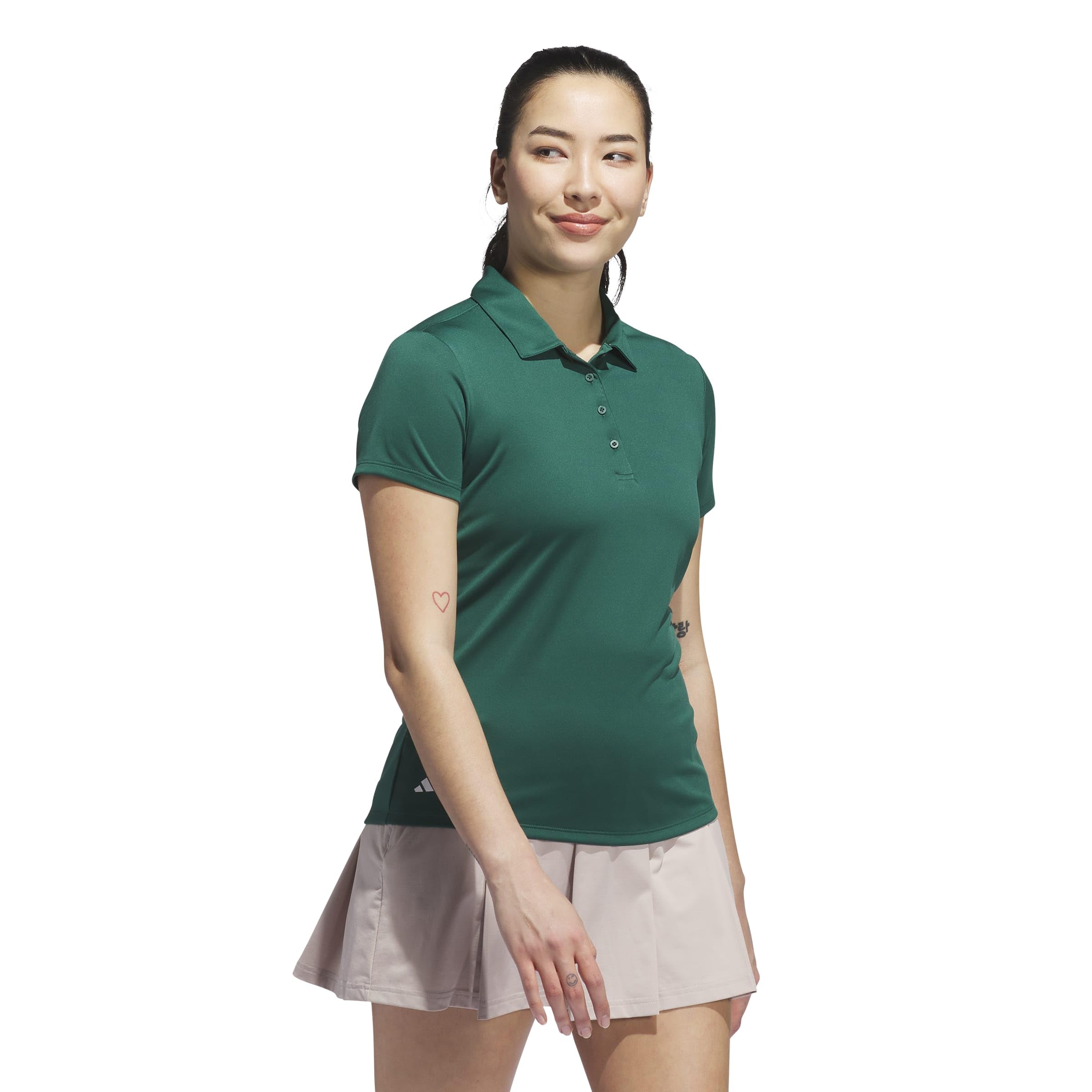 adidas Damen Women's Solid Performance Short Sleeve Polo Polohemd (1er Pack)
