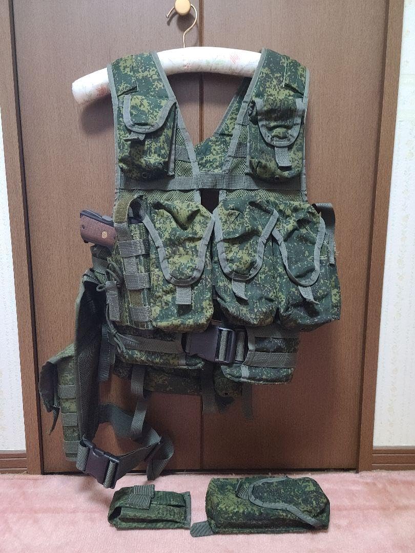 ロシア軍 6sh112 (実物) タクティカルベスト デジタルフローラ迷彩 