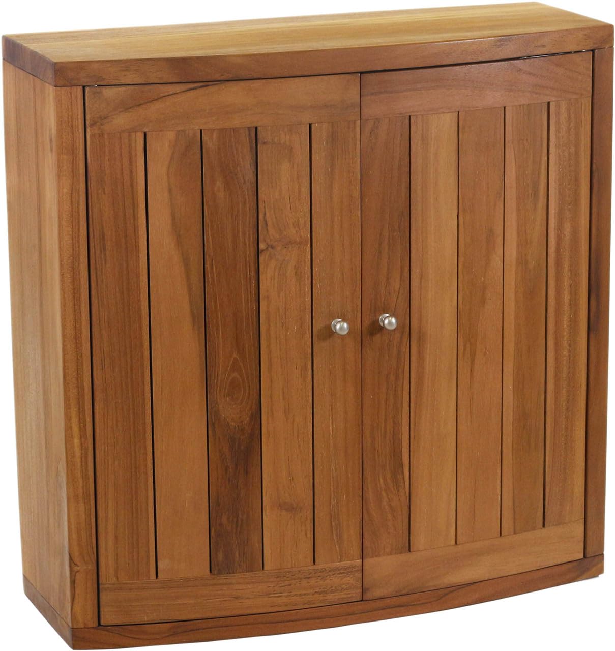 AquaTeak Manada Wall-Mounted Teak Storage Cabinet