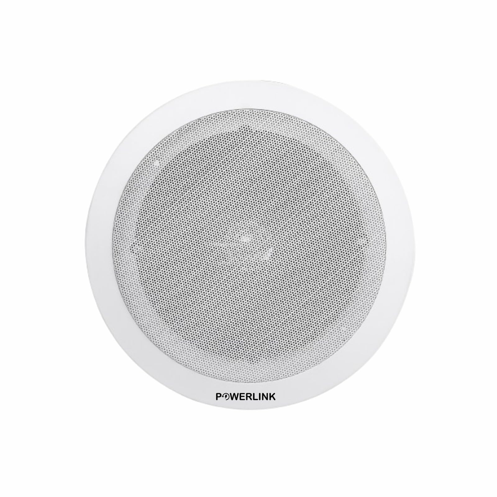 Powerlink 7.5-Inch 20-Watt Wired in Flush Mount Ceiling Speakers for Office, Kitchen, Home Theater, Covered Porches (Pack of 1, Metal Grill)(with LMT)
