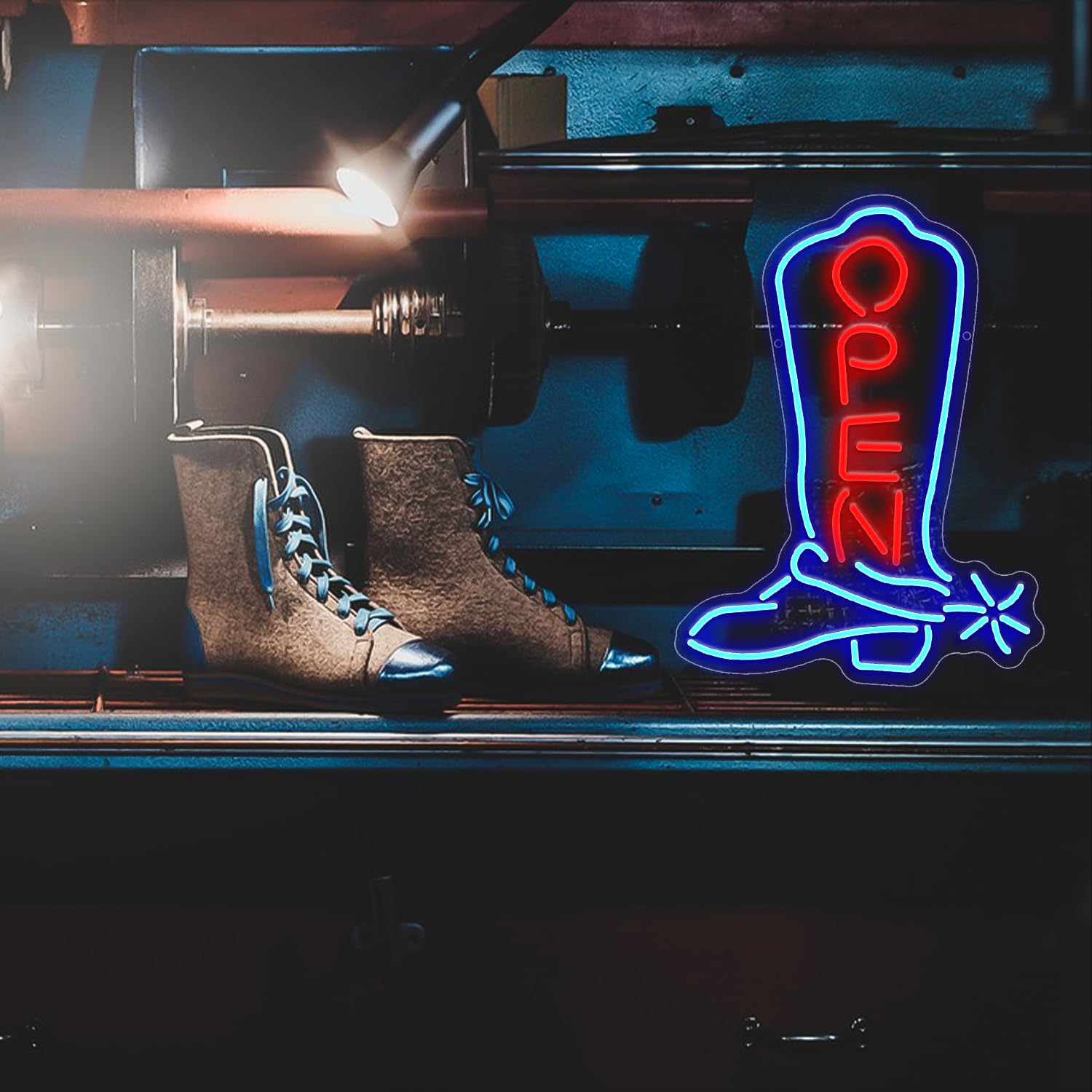 Cowgirl Boots Store neonowy znak do dekoracji ścian biznesowych, zasilane przez USB, neonowe ściemniane światła do pokoju gier, biura, baru, pubu, klubu, dekoracja jaskini, sztuka, estetyczna witryna