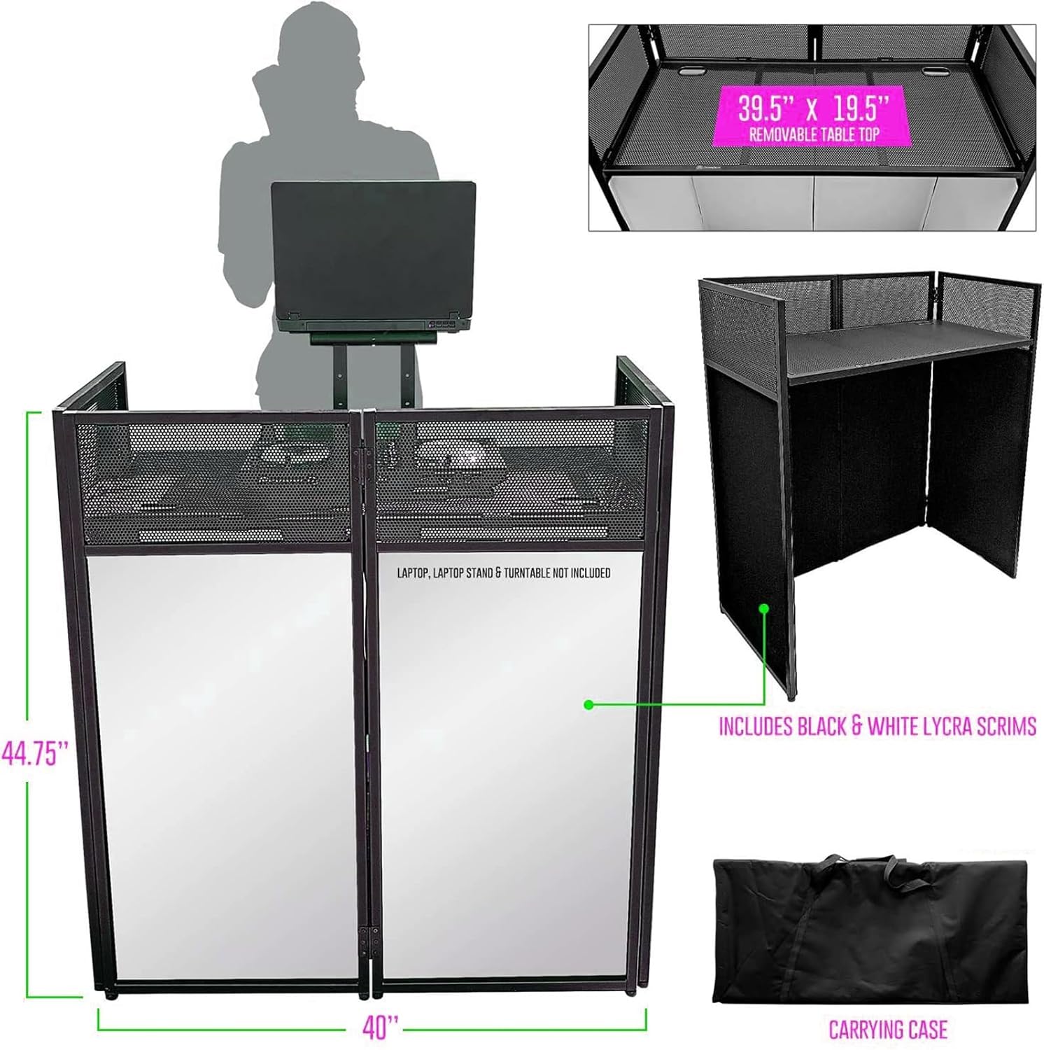 Portable Dj Facade Booth | Djbjorn Dj Hardware Discounts 5 71ANpgvS4XL. AC SL1500