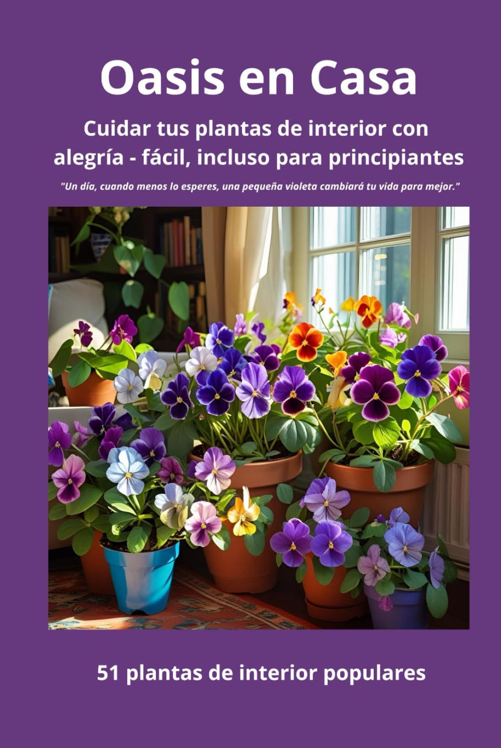 Oasis en Casa Cuidar tus plantas de interior con alegría — fácil, incluso para principiantes: 51 plantas populares para el hogar
