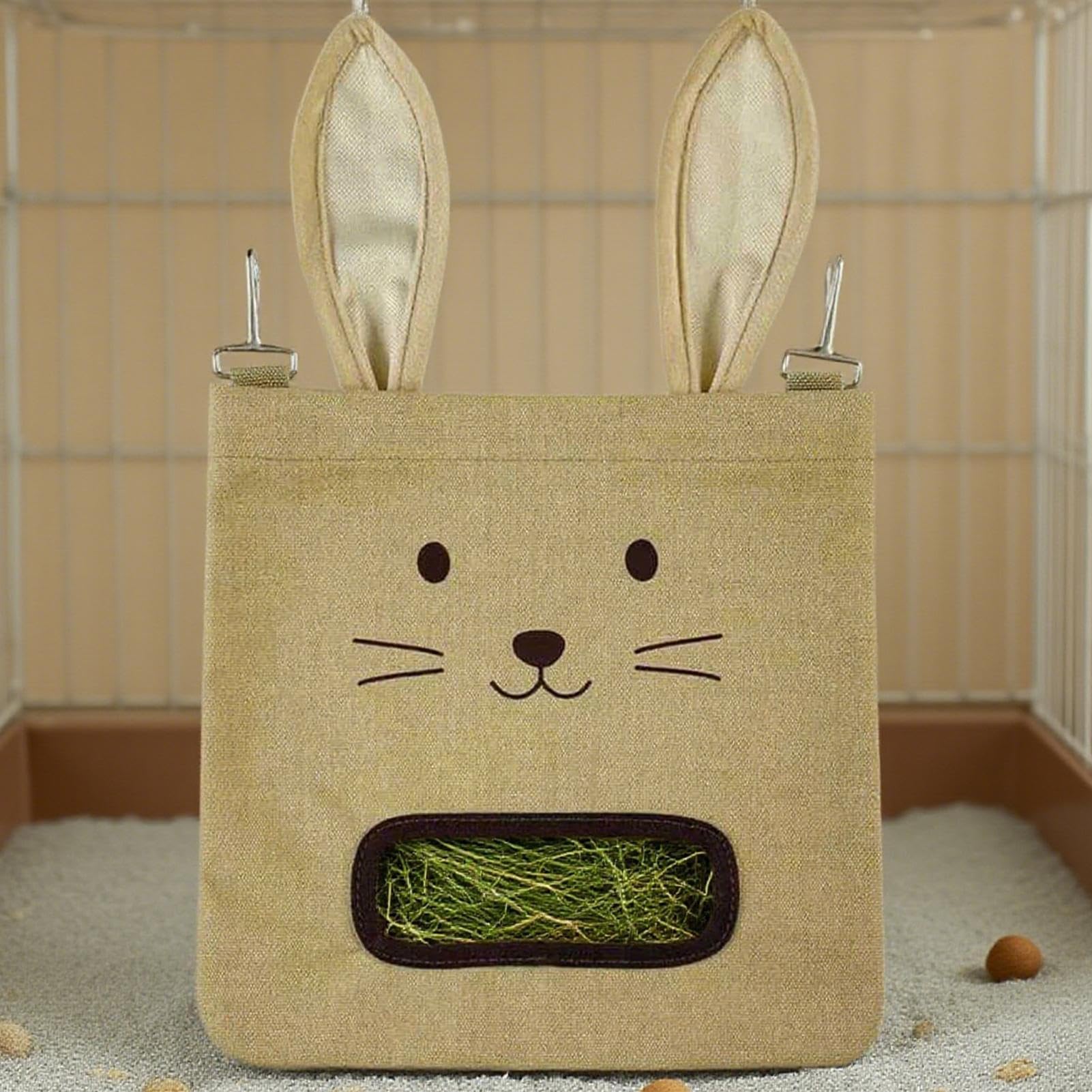 Piccoli Animali Domestici Hangoble Fieno Di - Borsa Da Coniglietto, Per Supporto Distributore Portata | I Criceti Cincillini Coniglietti Conigli Cavie Ghinea Che Alimentano Gli Organizzatori
