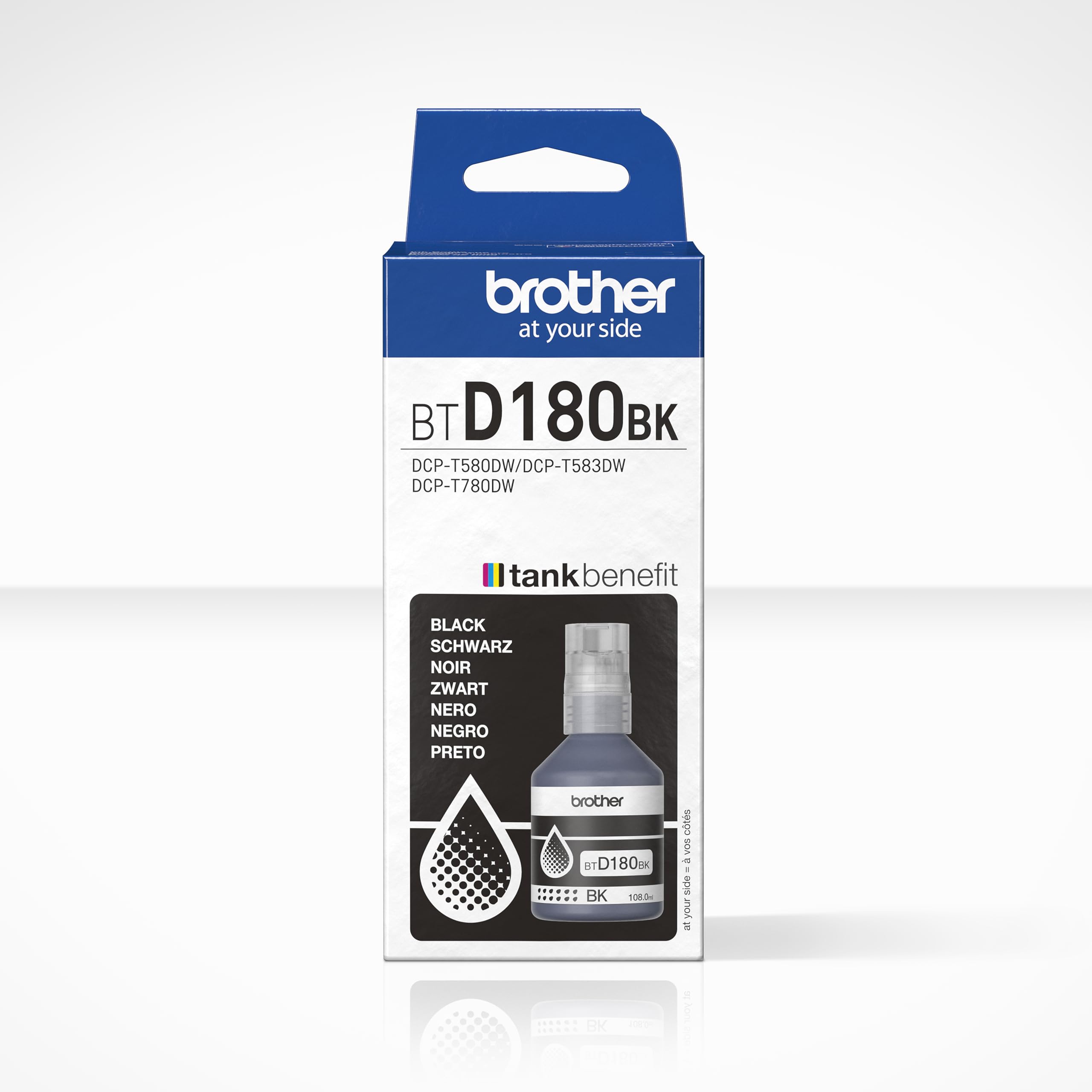 Brother BTD180BK Black Ink Bottle, Includes 1 x Ink Bottle, Genuine Supplies - Image 3