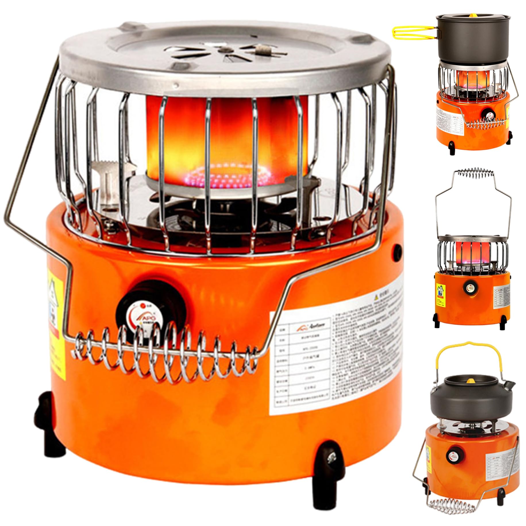 Chauffage de tente 7 x 8 portable propane petit réchaud de camping