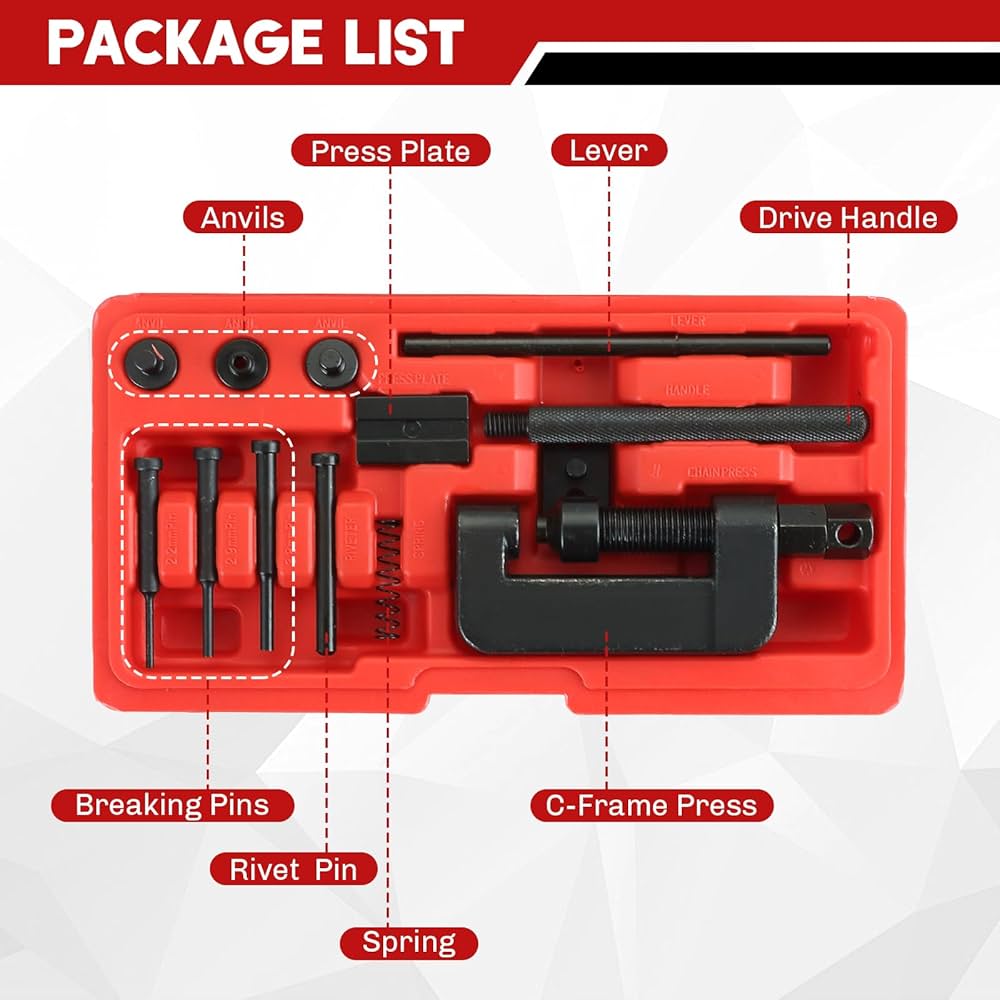 13pcs Heavy Duty Chain Splitter/Breaker Link Riveting