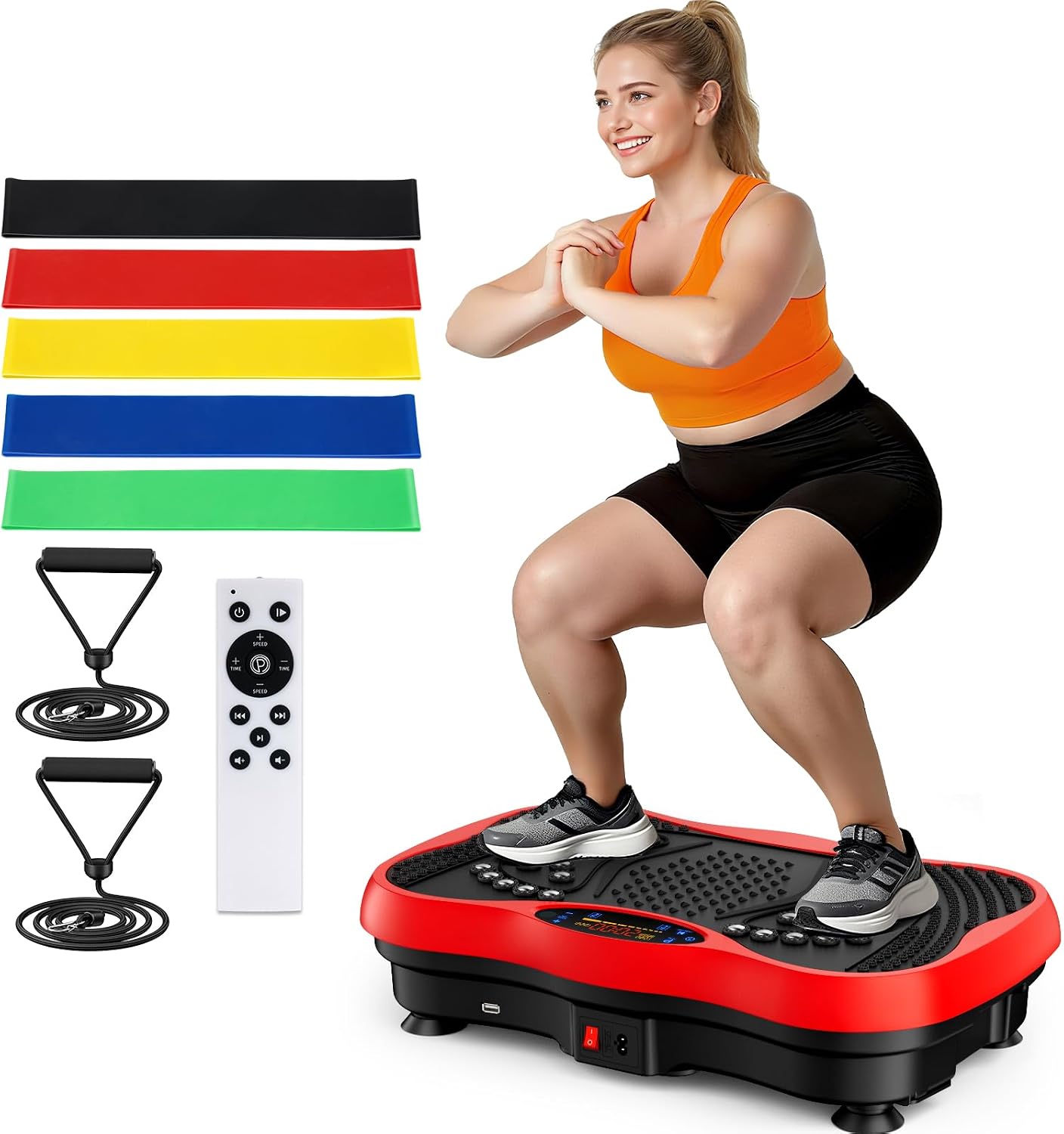 Plataforma vibratoria para ejercicio con 130 niveles y Bluetooth miniatura 1