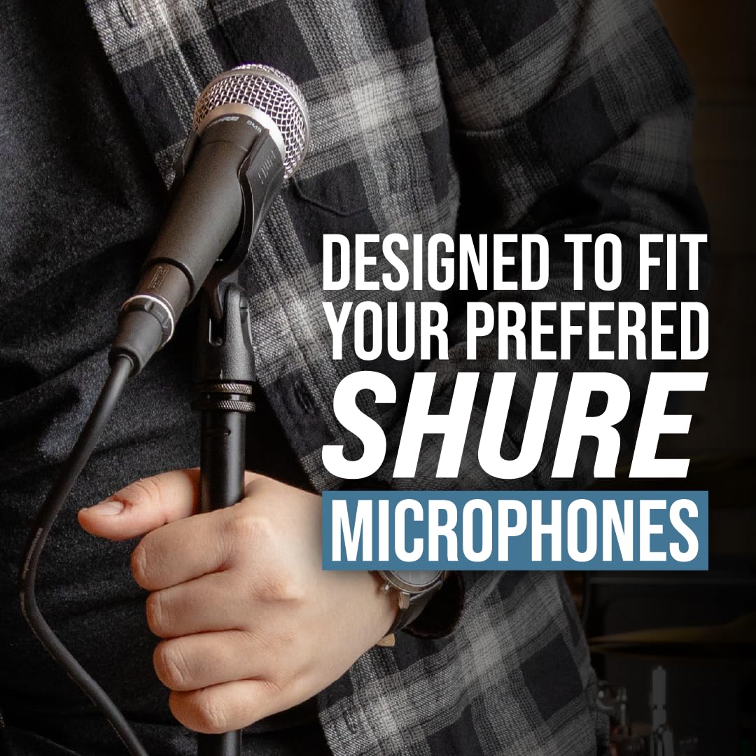 Shure by Gator, Asta Microfonica con Base Rotonda e Frizione a Torsione; (SH-RBMICSTAND10)
