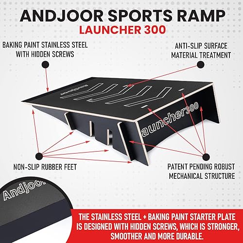 Miniatura 4 de Rampa de patineta y bicicleta - Rampa para scooter, BMX, RC Car & Skate para niños - Soporte de exhibición