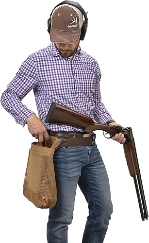 Miniatura 4 de Allen Company Rival Hull - Bolsa y cinturón de cintura de 52 pulgadas, con capacidad para 100 cascos vacíos, bronceado, marrón caramelo, talla