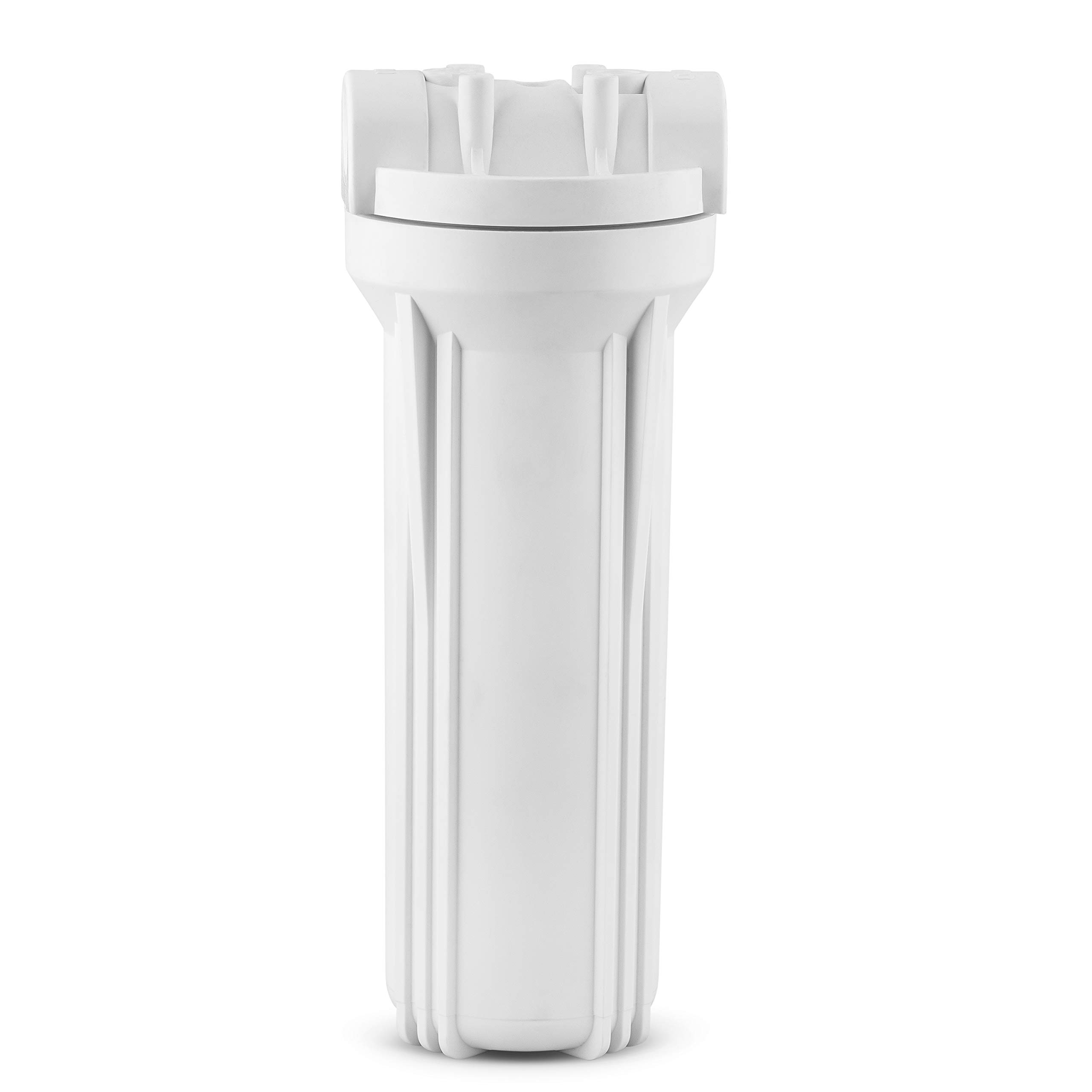 Hydronix HX-HF3-10WHWH34 10" White Housing Rib Cap for RO & Filtration Systems, 3/4" Ports