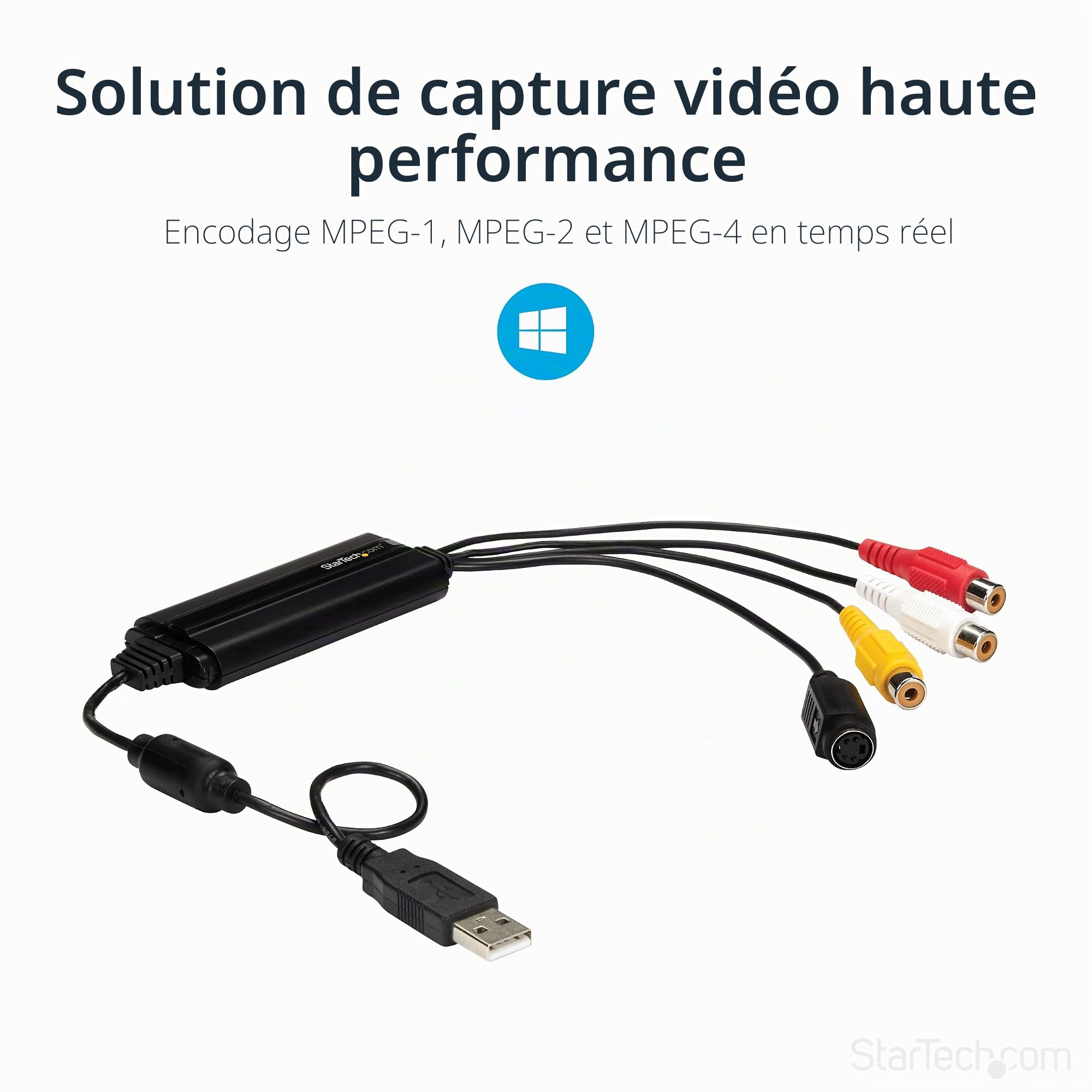 StarTech Adaptateur Acquisition Vidéo S-Vidéo vers USB (SVID2USB232)