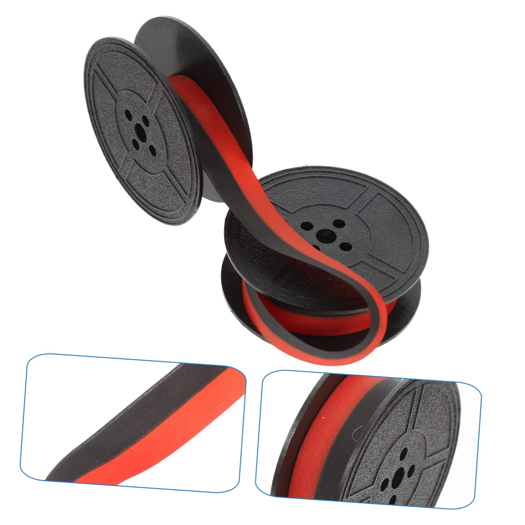 Rubans Machine à écrire Noir Et Rouge 5m | Double Bobine - Compatible Multiples Modèles