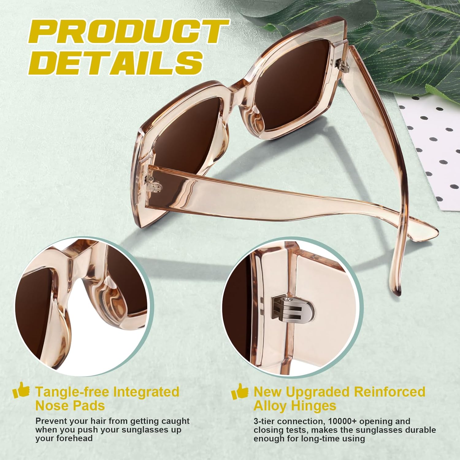 GQUEEN Óculos de sol femininos com armação quadrada grande, retrô, proteção UV400, S904 em promoção! Veja a oferta e mais achadinhos de Óculos de sol 3 Hoje é o melhor dia para comprar GQUEEN Óculos de sol femininos com armação quadrada grande, retrô, proteção UV400, S904 com aquele preço maroto! Promoção! Aproveite a oferta! 3