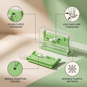 Automatic Needle Threader - Sewing Desk Tool with Case, Easy DIY Hand Tool