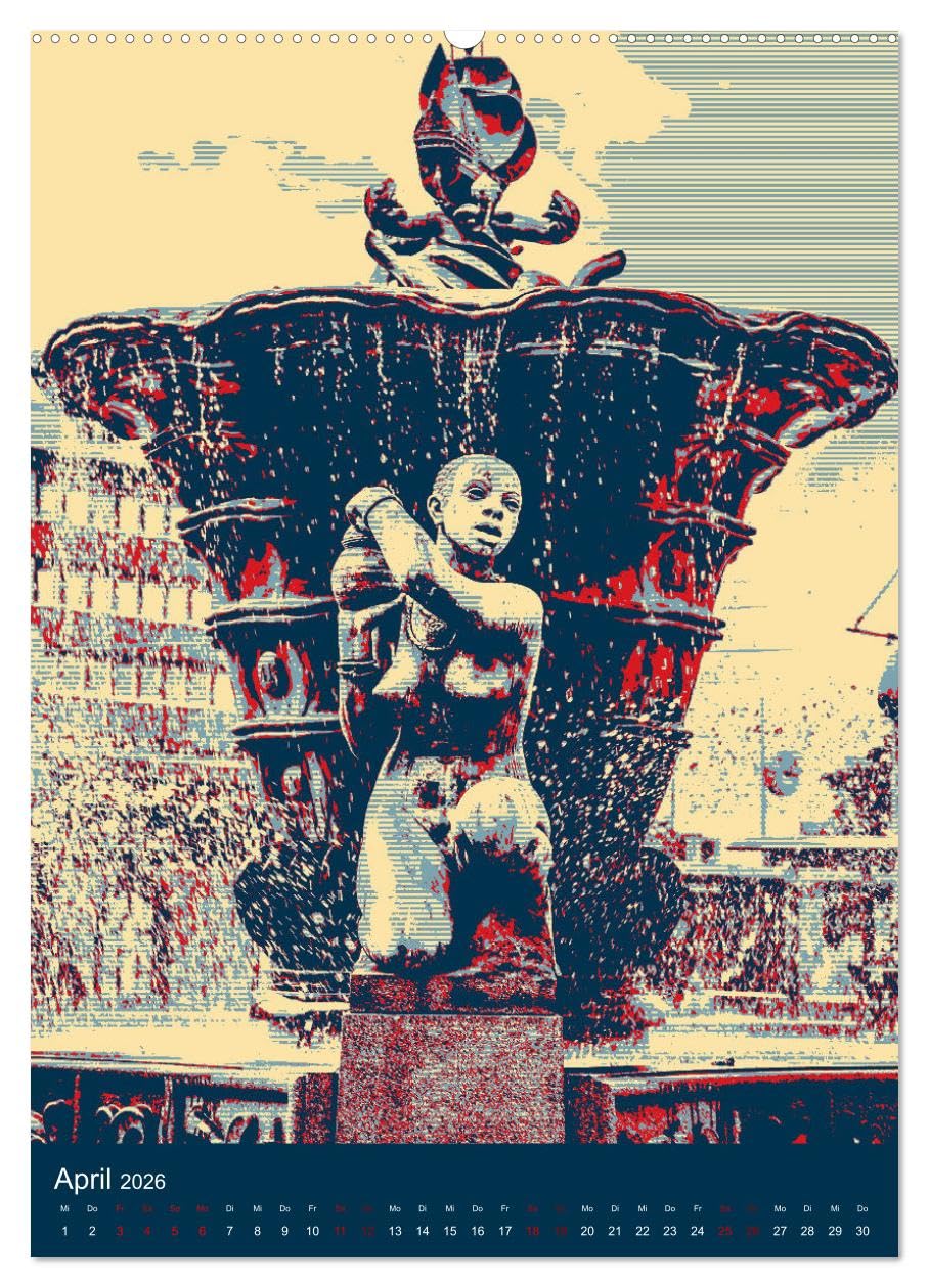 POP-ART meets Göteborg (hochwertiger Premium Wandkalender 2026 DIN A2 hoch), Kunstdruck in Hochglanz: Entdecke Göteborg im Pop-Art Stil (CALVENDO Orte)