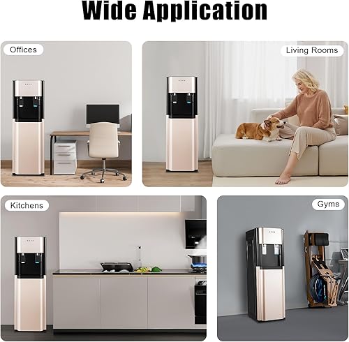 Miniatura 7 de 620W Fast Cooling & Heating Bottom Load Water Dispenser, 5-Gallon Stainless Steel Water Cooler with Energy Saving Mode, Dual Temperature (HotCold)