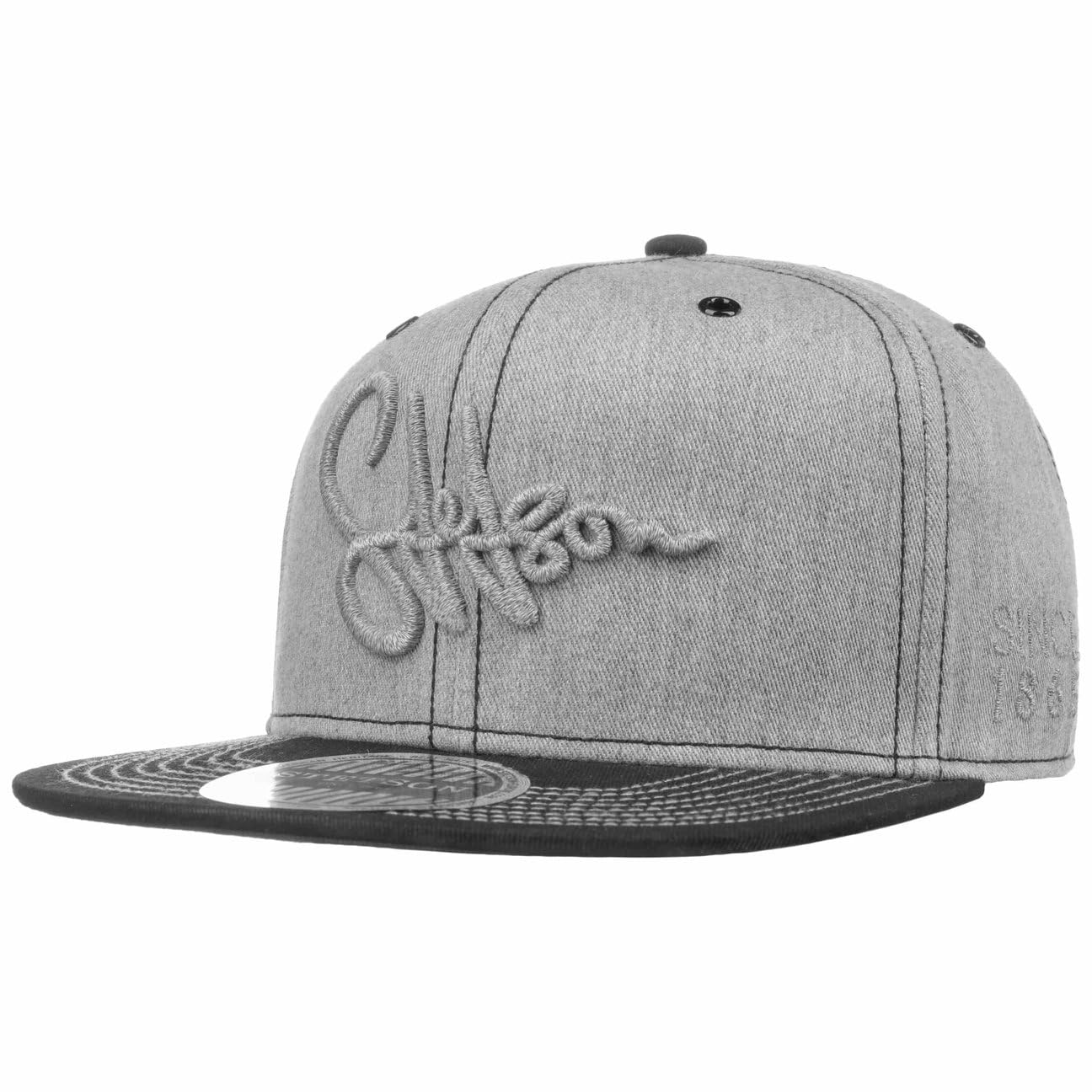 Stetson Lettering Flat Brim Cap Herren Aus 100% Baumwolle Gefüttert Frühjahr Sommer