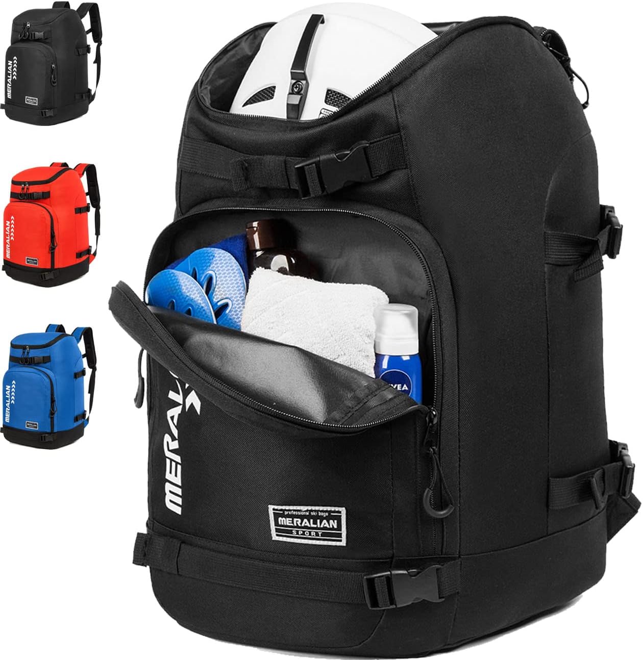 MERALIAN Ski Boot Bag 50L Ski Boot Travel Backpack Waterproof