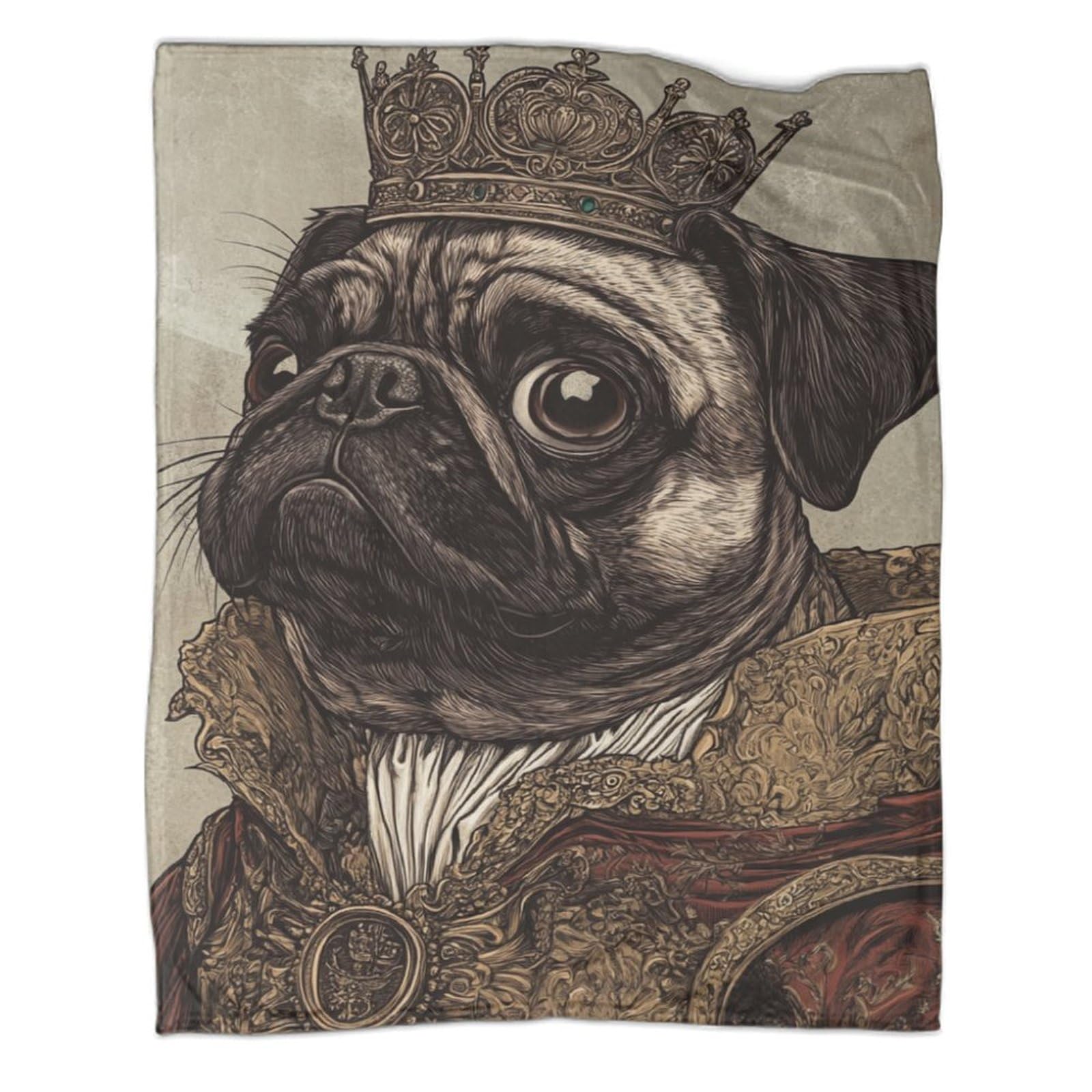 Couverture polaire chiot en flanelle 3D lit double 200x230 cm