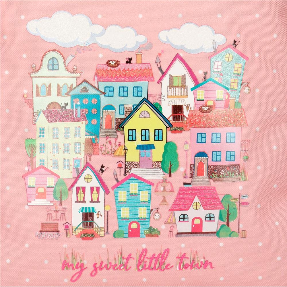 Roll Road My little Town Mochila Compact 2 Ruedas Rosa 32x43x21 cms Poliéster 28,9L