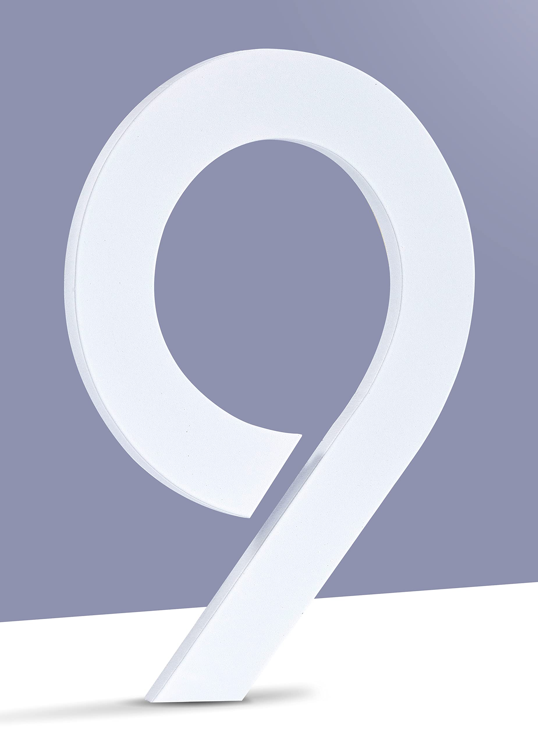 House Numbers, 5 inch Stainless Steel Numbers, Easy to Install Self-adhesive Metal House Numbers for Home Door Address Street Garden (Number 9)