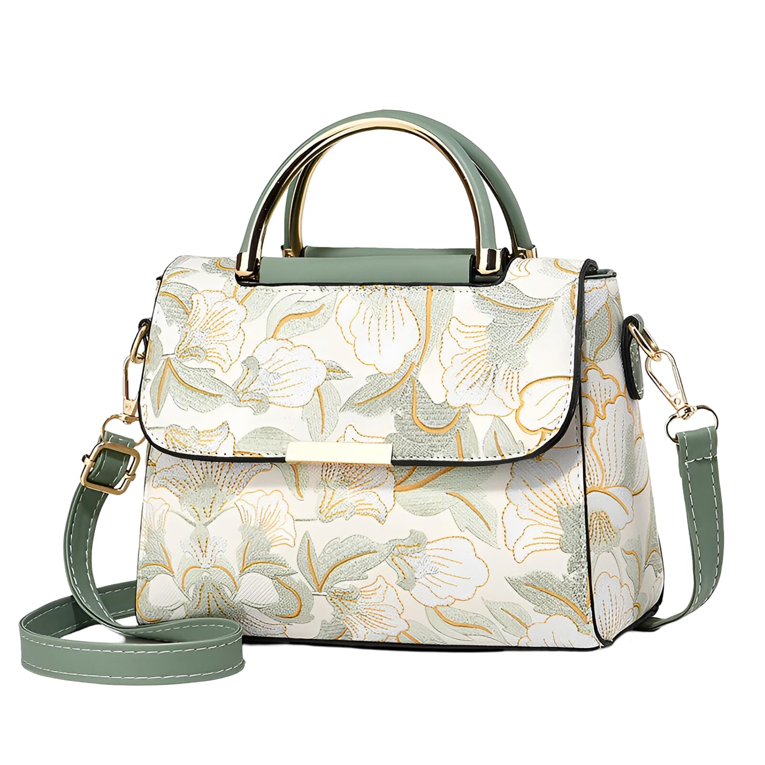 syga Women's Cross Border Handbag With Flower Printed Small Square shoulder messenger bag-picture-44