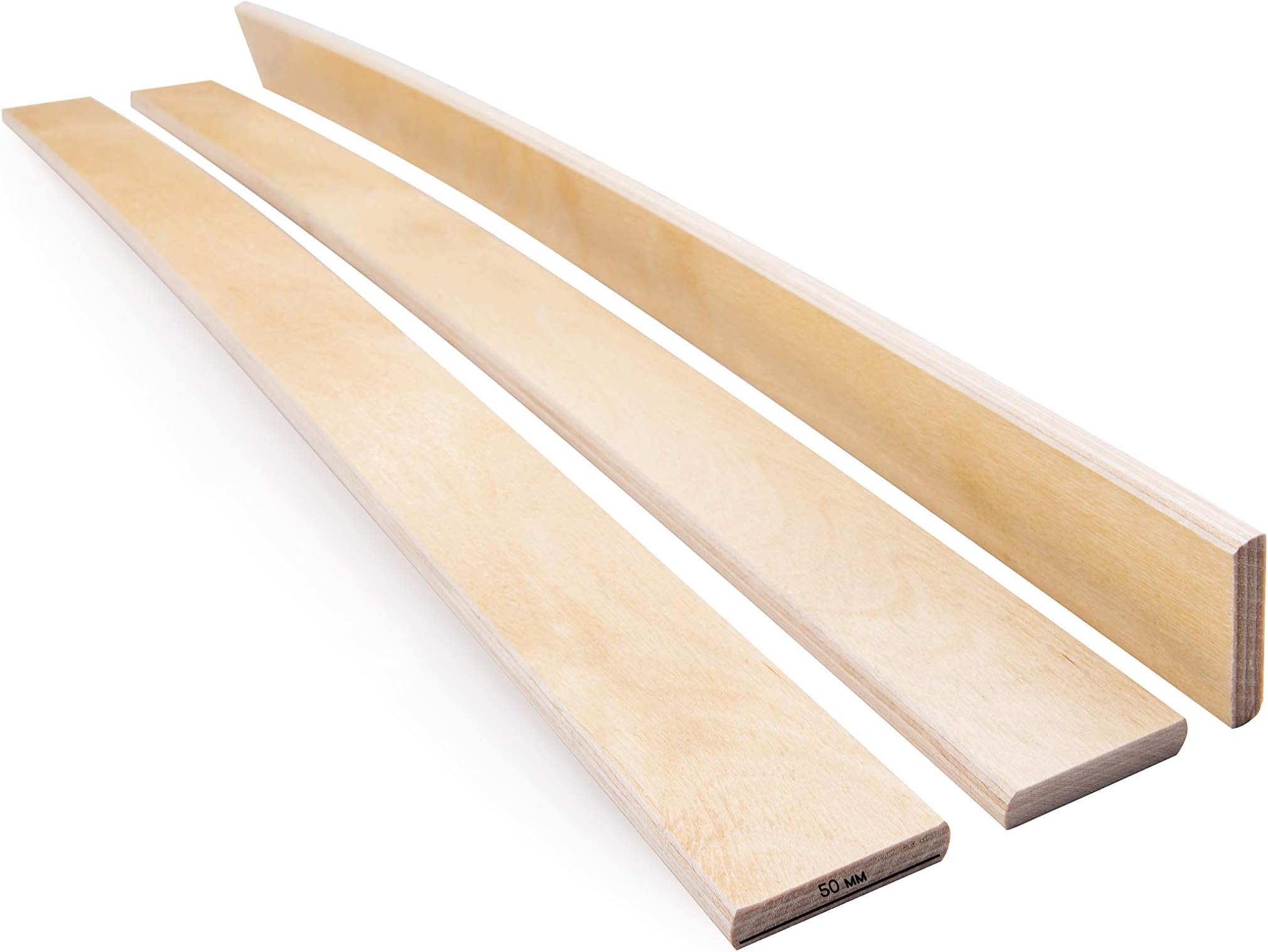 Pack of 10 Slats Birch Wood Sprung Bed Base Replacement Single Double 5 cm wide 945 mm Long