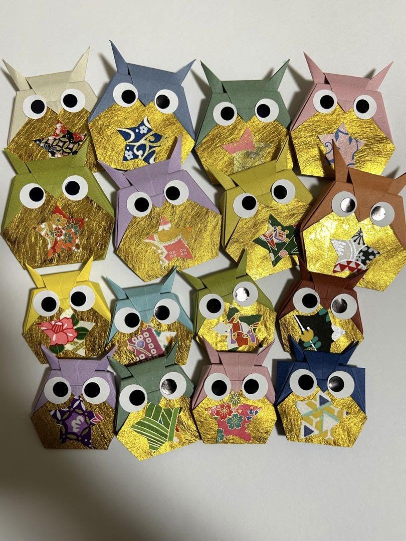 【17】折り紙　ふくろう20個　敬老の日 17】折り紙 ふくろう20個 敬老の日 17】折り紙 ふくろう20個 敬老の日