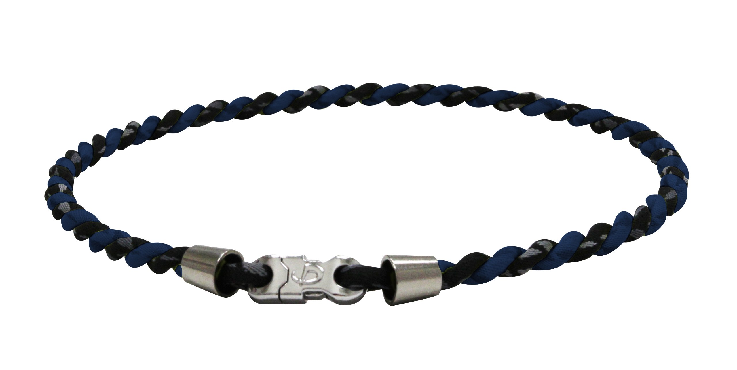 PHITEN Tornado Chrome Titanium Necklace