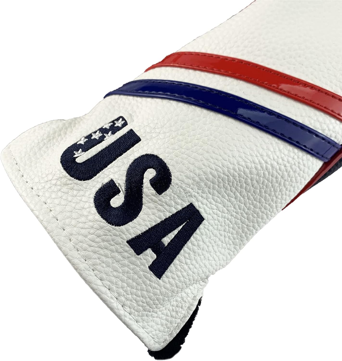 USA Flag Golf Head Covers for Driver Fairway Woods PU Leather Headcovers Designed to Fit All Woods and Drivers