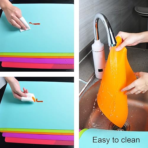 Miniatura 4 de Manteles individuales para niños, manteles individuales de silicona para mesa de comedor, cocina, tapete de comedor impermeable para niños pequeños,