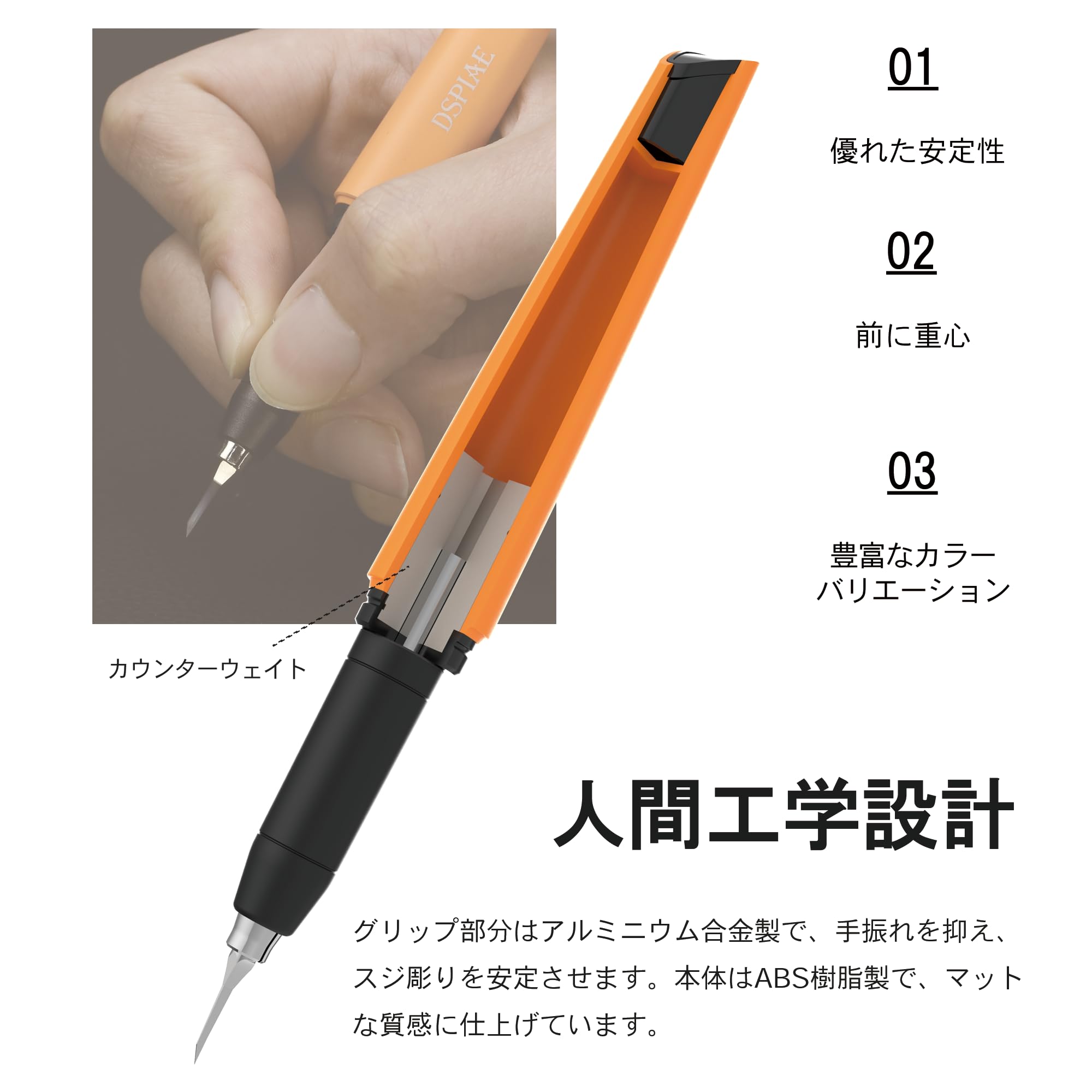 Amazon | DSPIAE PT-TH03 PRO タガネ用軽量グリップPRO イエロー