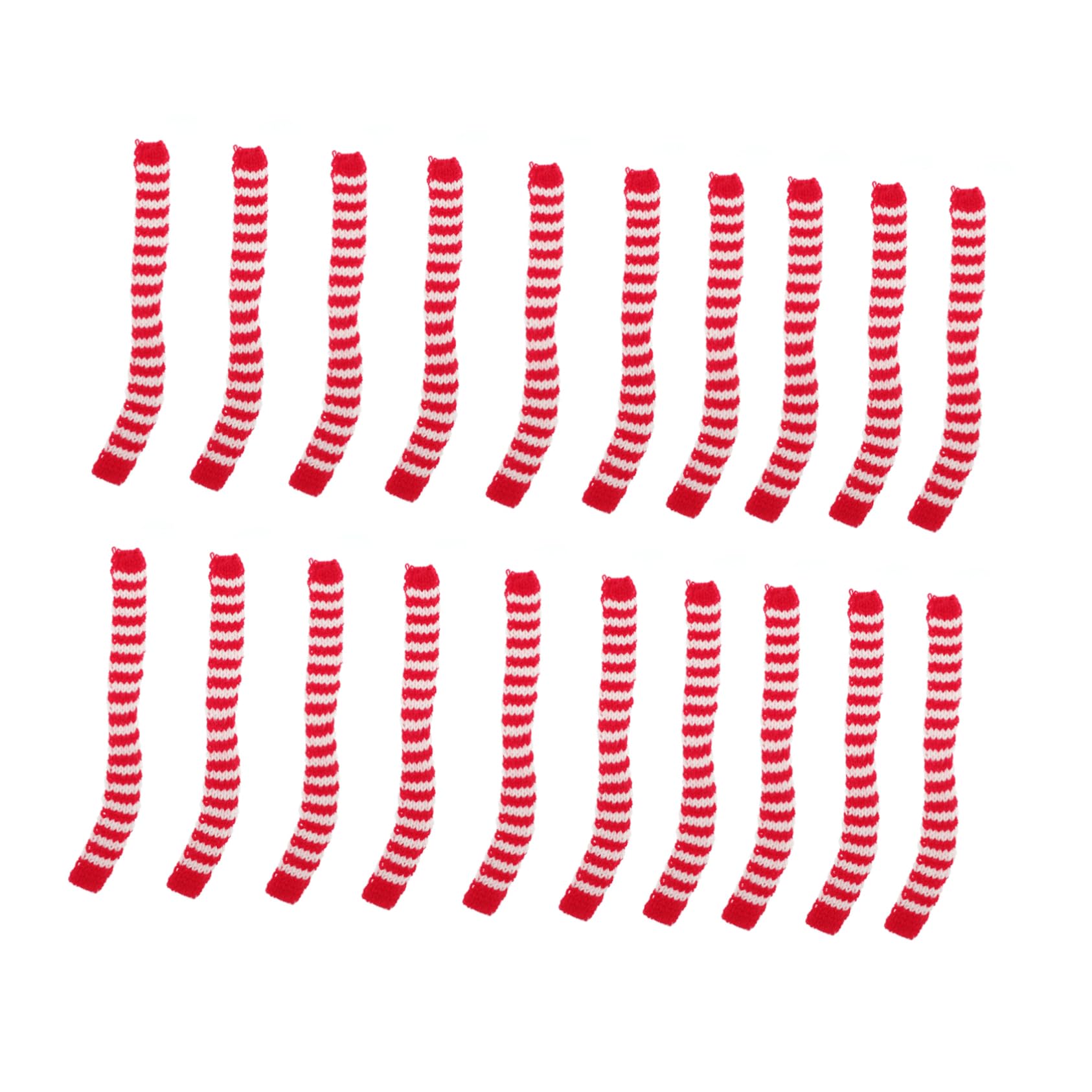 FELTECHELECTR 20pcs Mini Scarf Mini Pet Scarf Miniature Scarf Miniature Clothing Dollhouse Clothing Mini Pet Clothing Crafts Doll Scarf Mini Figurine Scarves Decor Yarn Party Supplies Hairball